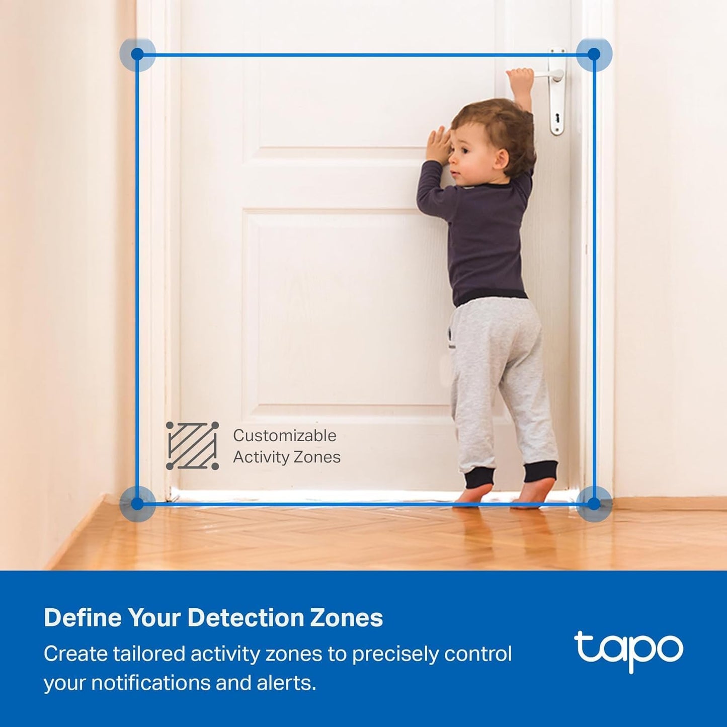 Cámara de seguridad Tapo para interiores\/exteriores de 1080p - Det...