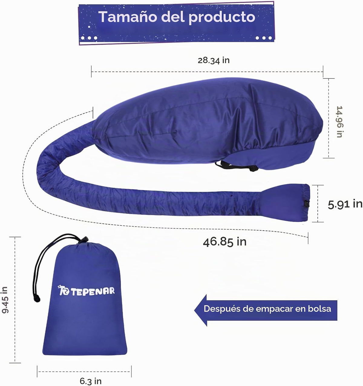 TEPENAR Accesorio de Capucha para Secador de Cabello: Secador con C...