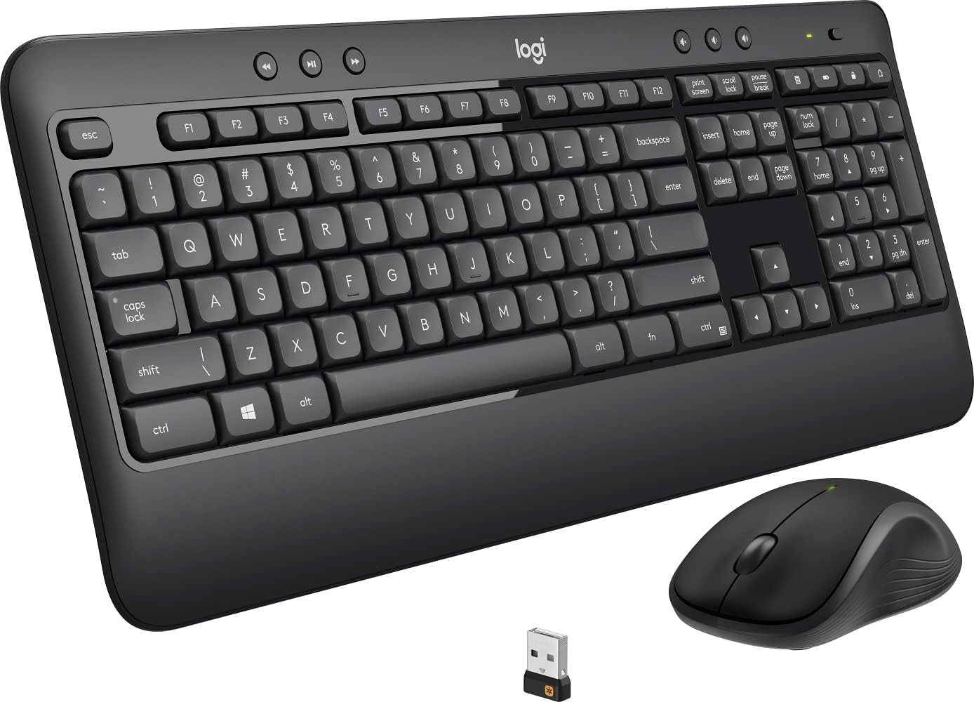 Logitech Combo de teclado inalámbrico avanzado MK540 y mouse inalám...