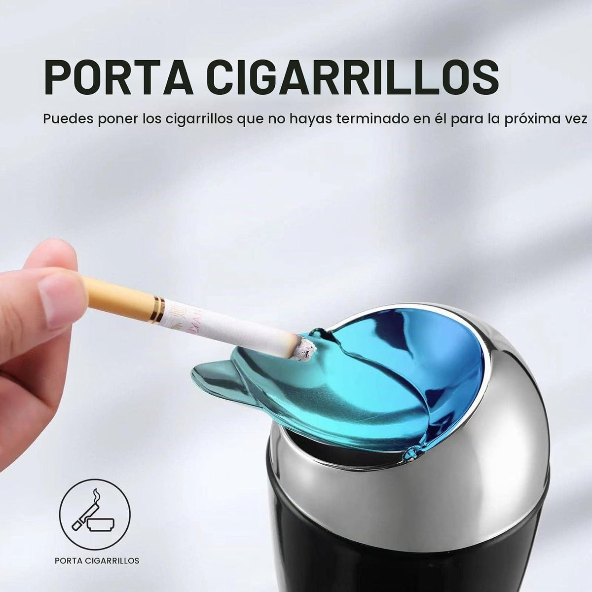 Anfrere Cenicero de pedestal ajustable sin humo a prueba de viento...