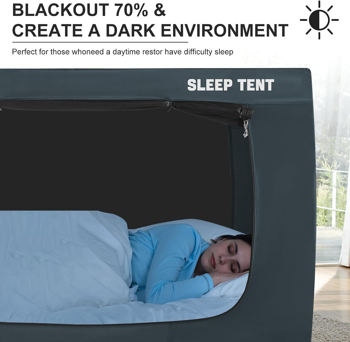 Tienda de campaña para cama Queen para niños y adultos, tienda de c...