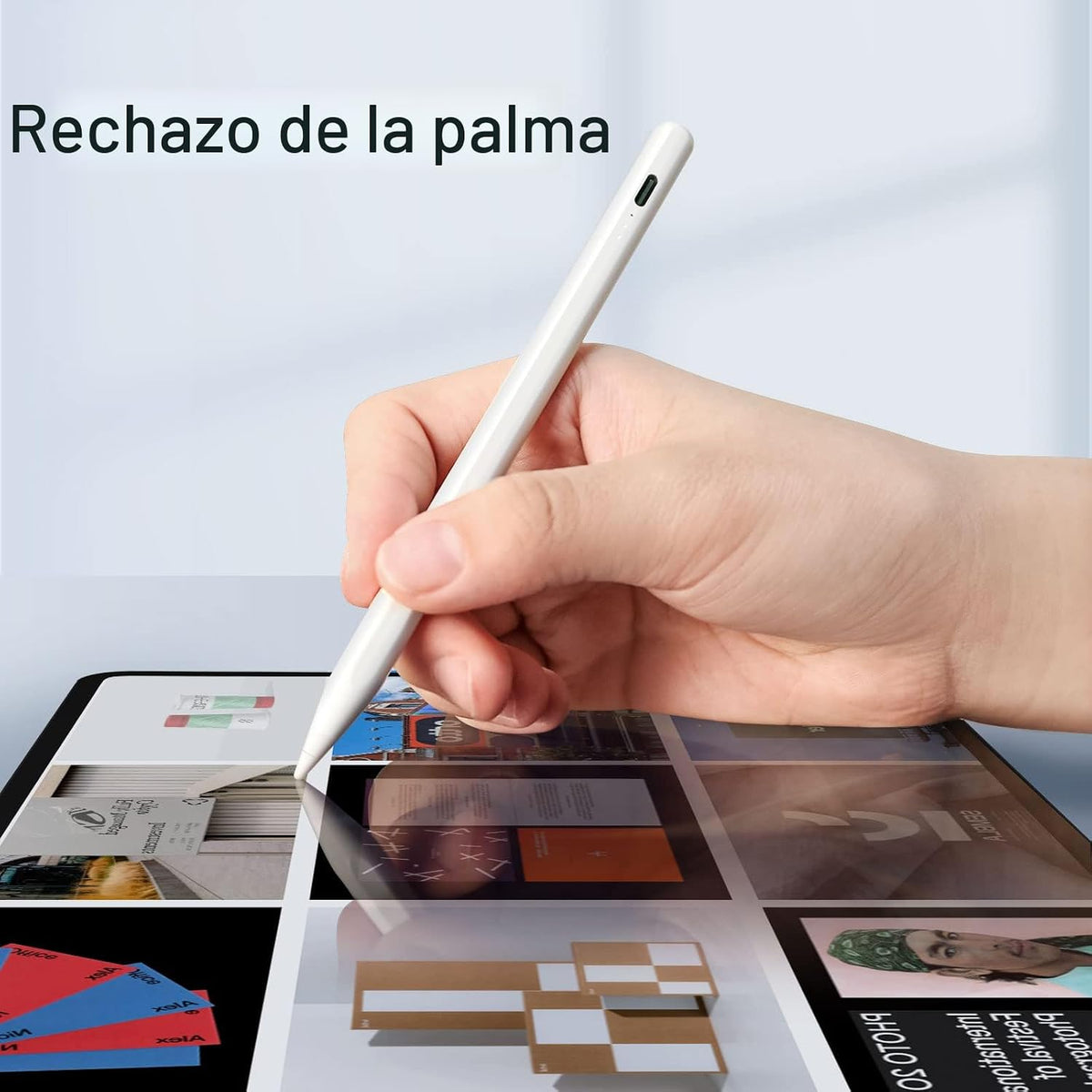 Lápiz óptico para iPad, carga rápida 13 minutos para Apple iPad Pen...