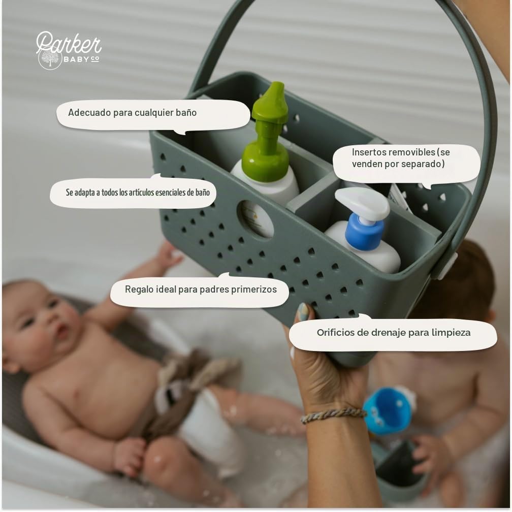 Parker Organizador de Baño para Bebé | Sin BPA y Grado Alimenticio...