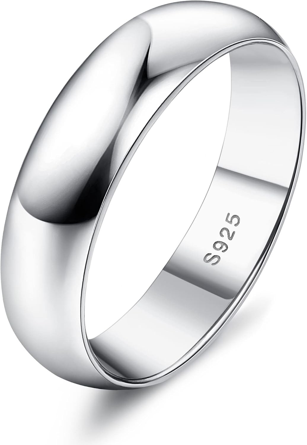 MILACOLATO Anillo de plata de ley 925 para mujeres y hombres, anill...