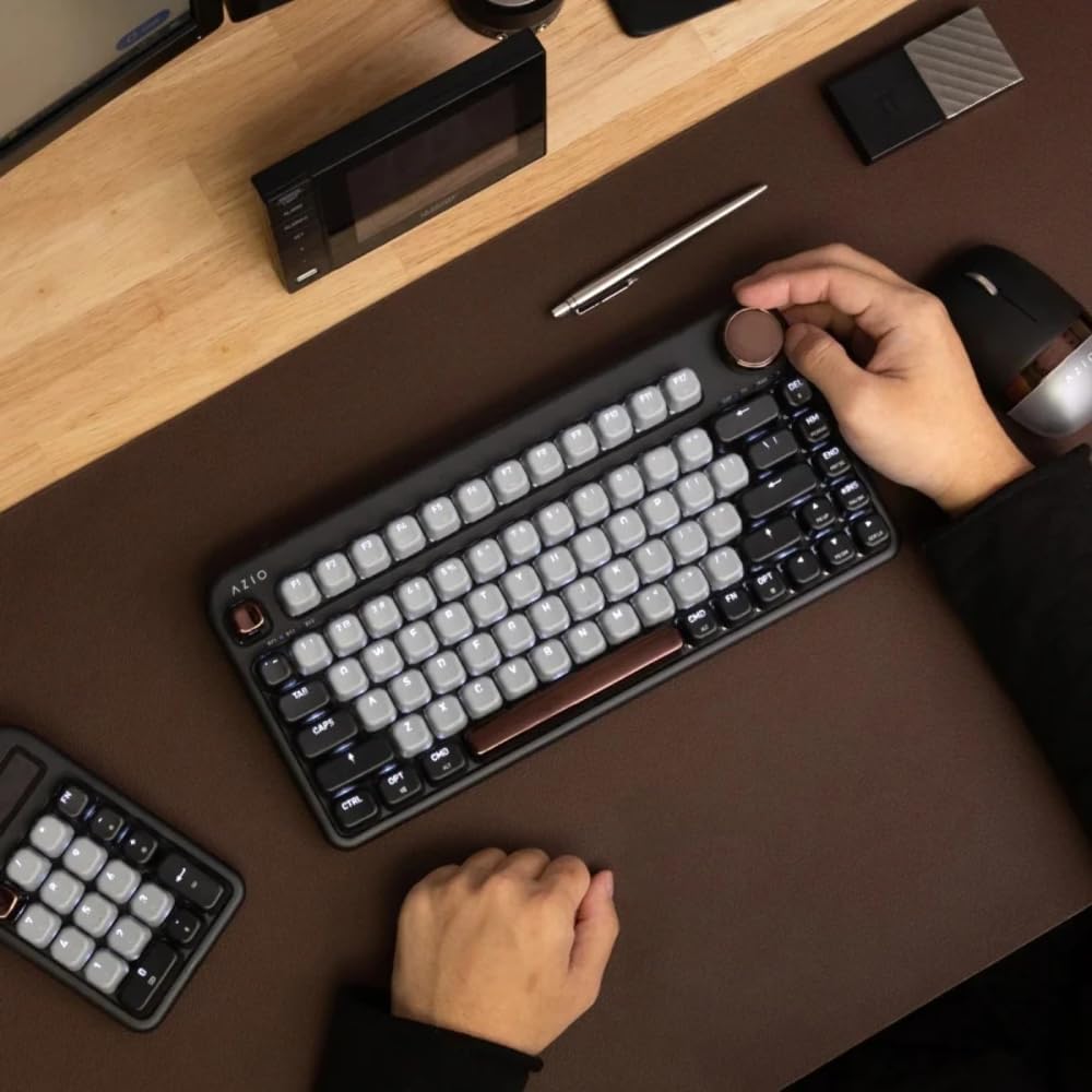 Azio IZO - Teclado mecánico inalámbrico BT5\/USB para PC y Mac, int...
