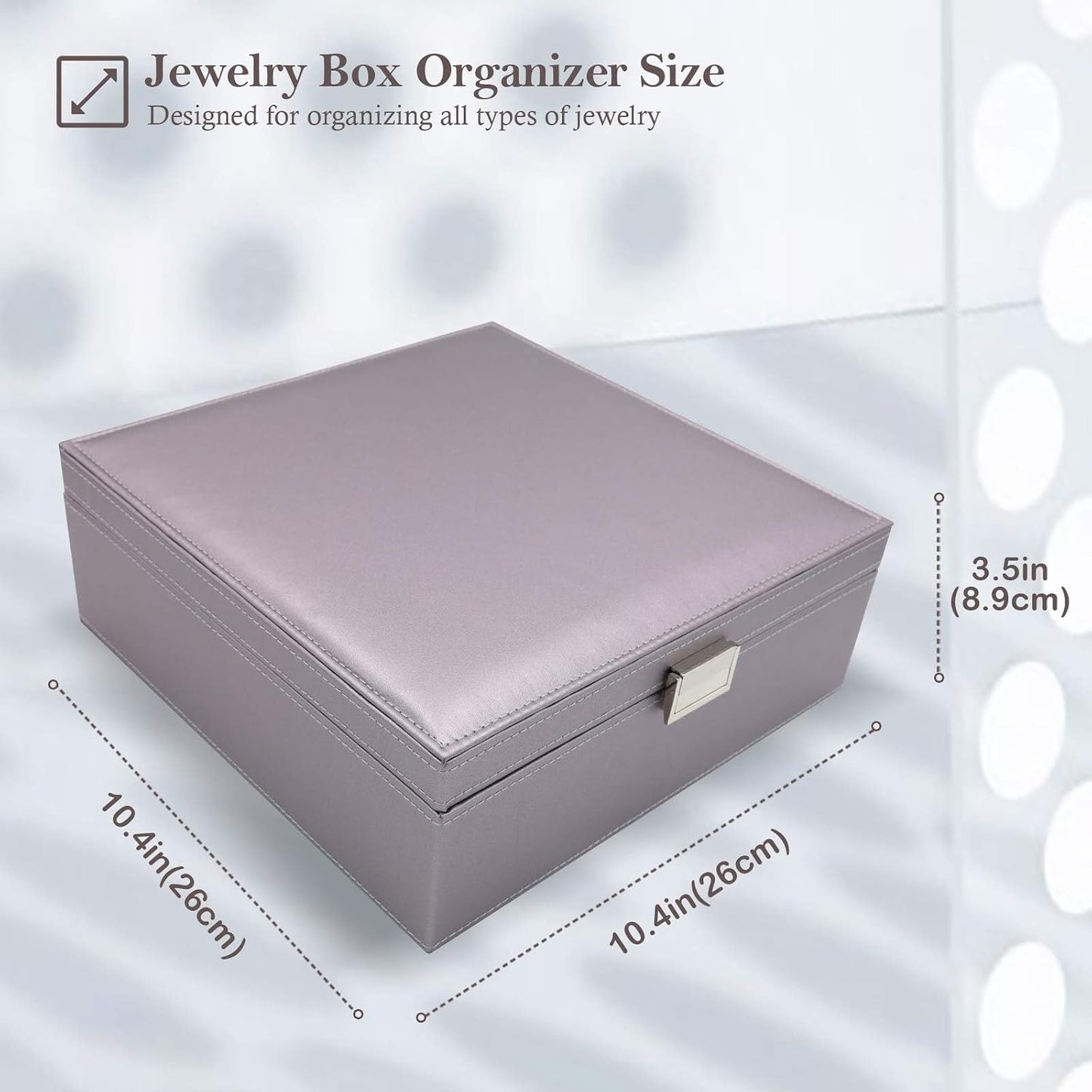 ProCase Caja de Joyas para Mujeres, Organizador de Joyas Grande de...