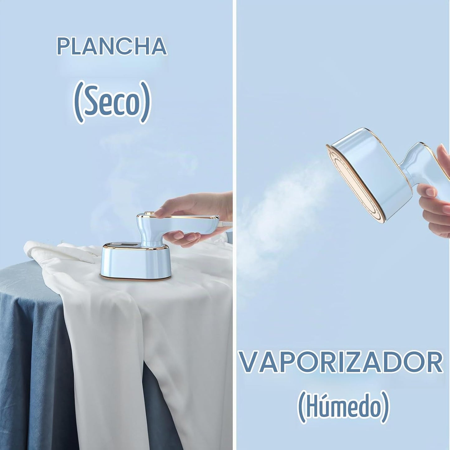 Plancha de Vapor de Viaje para Ropa Mini - Máquina de Planchar Port...