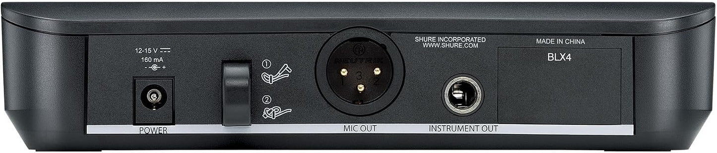 Sistema de micrófono inalámbrico Shure BLX24\/PG58 - Vida de baterí...