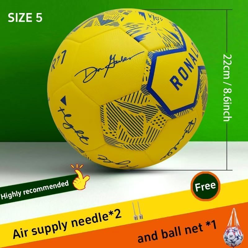 Balón de fútbol sin costuras tamaño 4\/5, termoadherido para entren...