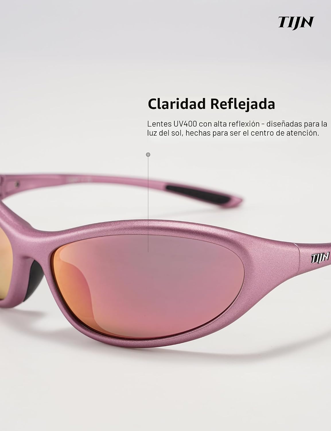 TIJN Gafas de sol deportivas UV400 envolventes para hombres y mujer...