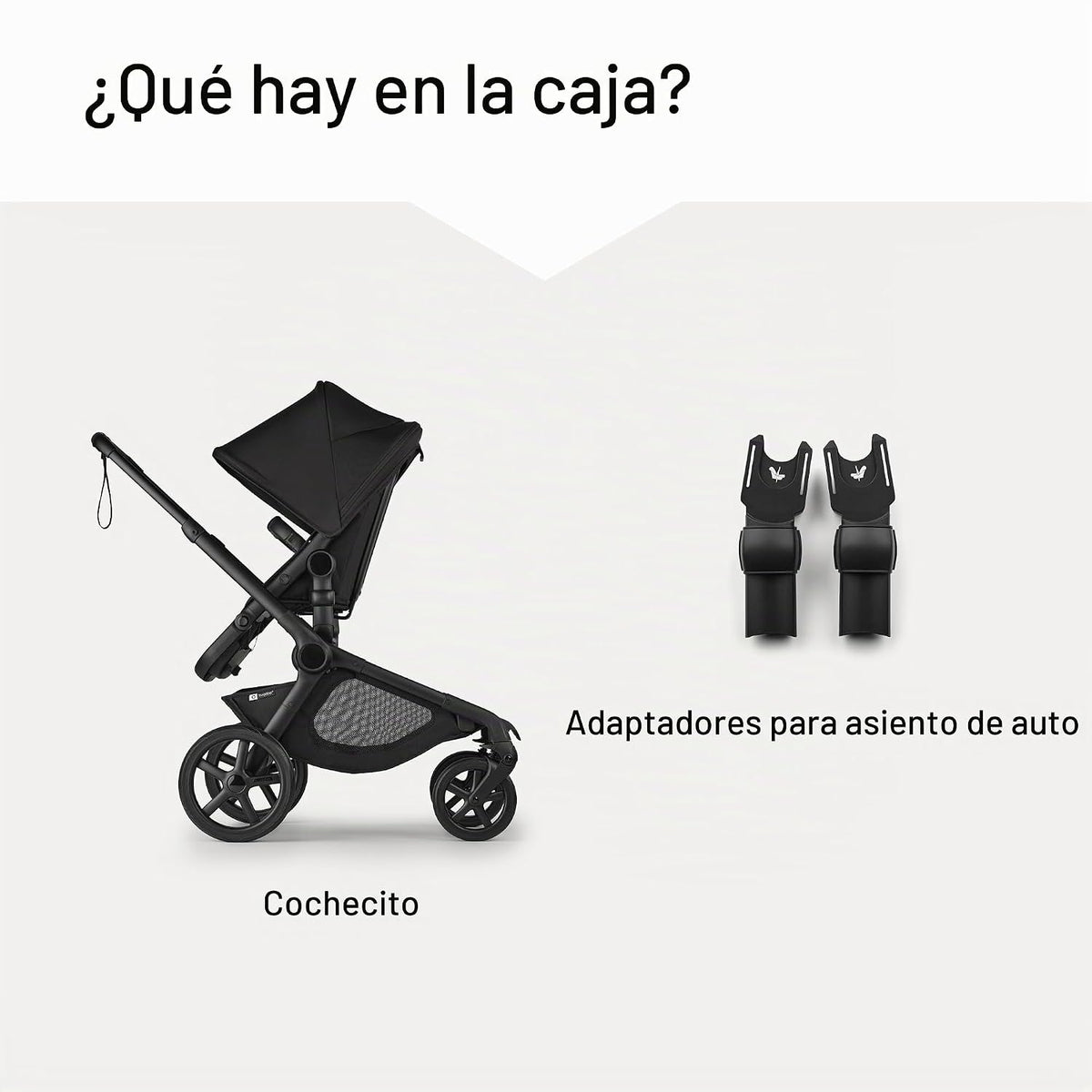 Bugaboo Kangaroo - Asiento de cochecito tándem individual a doble t...