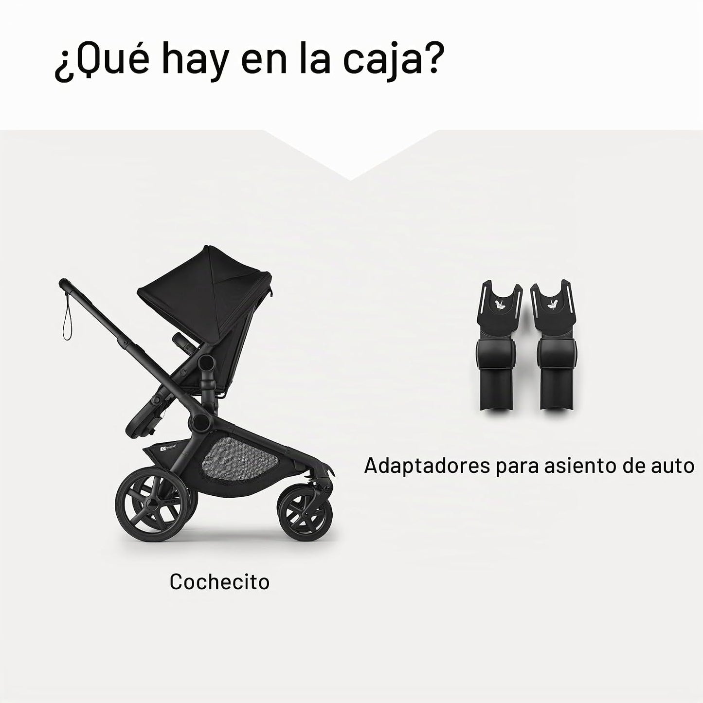 Bugaboo Kangaroo - Asiento de cochecito tándem individual a doble t...