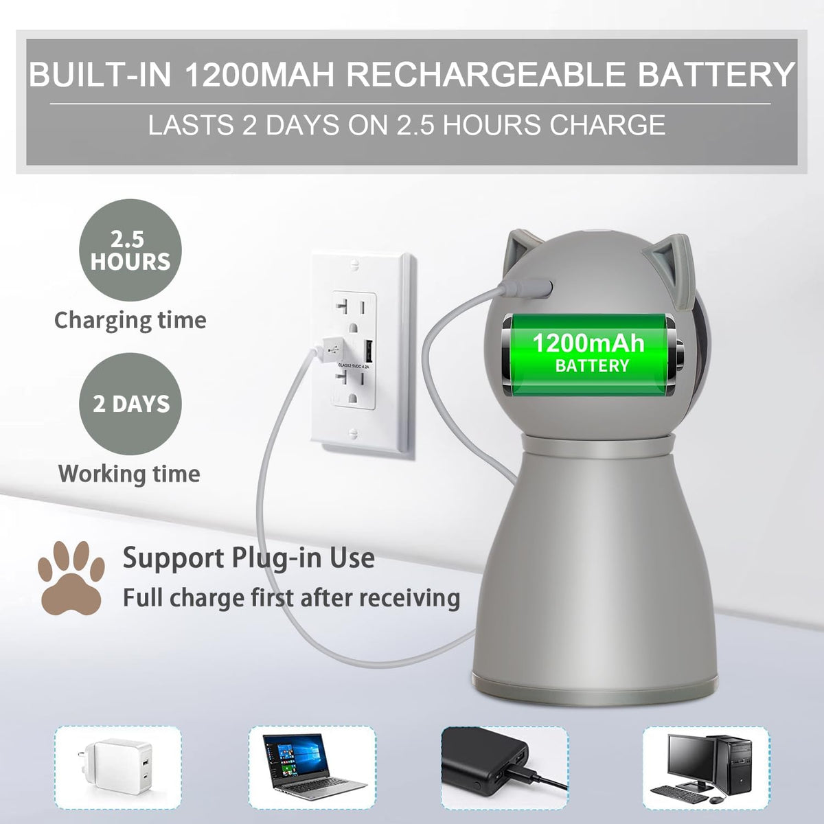 YVE Life Juguetes interactivos para gatos con láser para gatos de i...