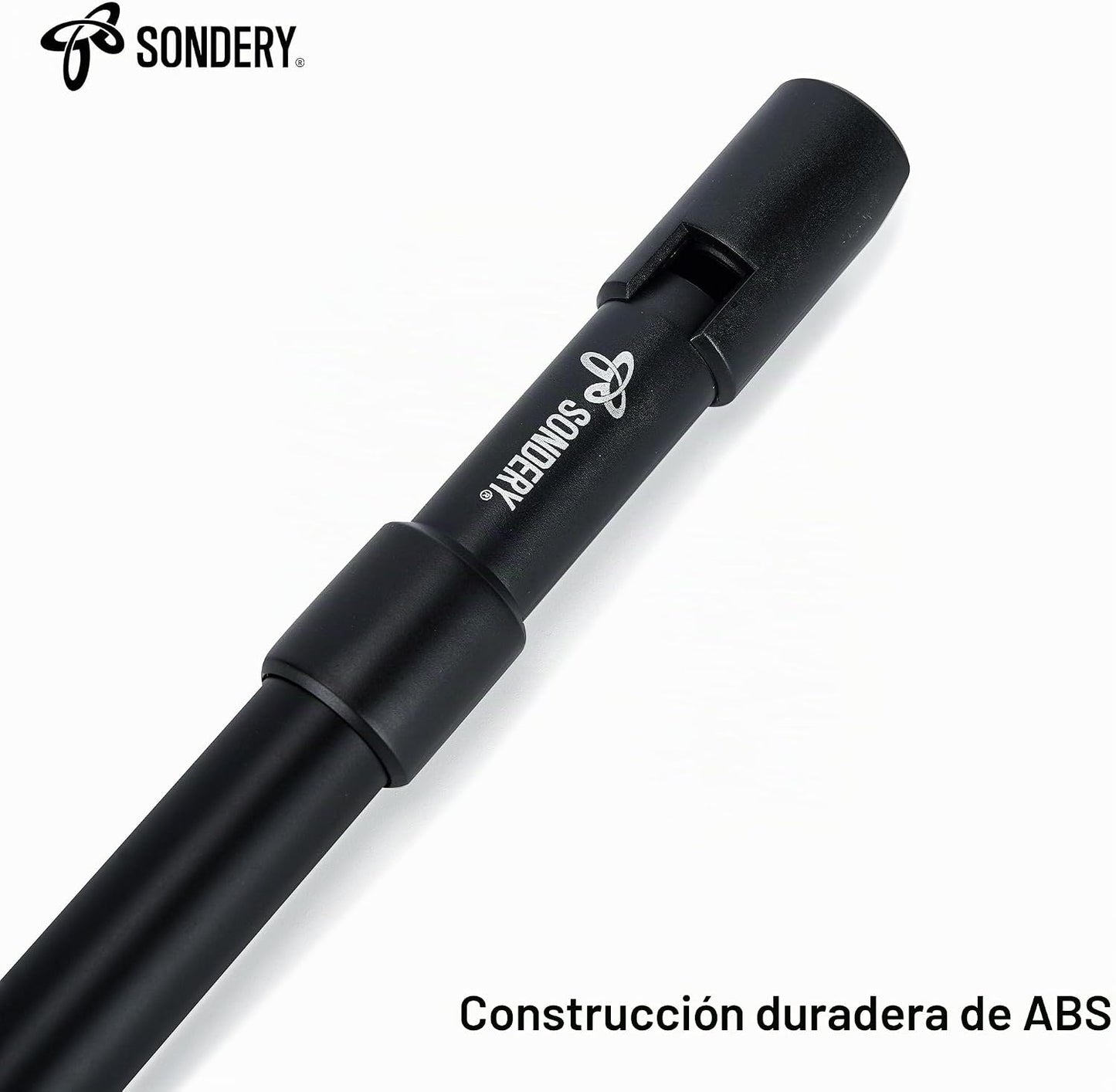 Sondery Silbato irlandés de lata de material ABS negro D con un ton...