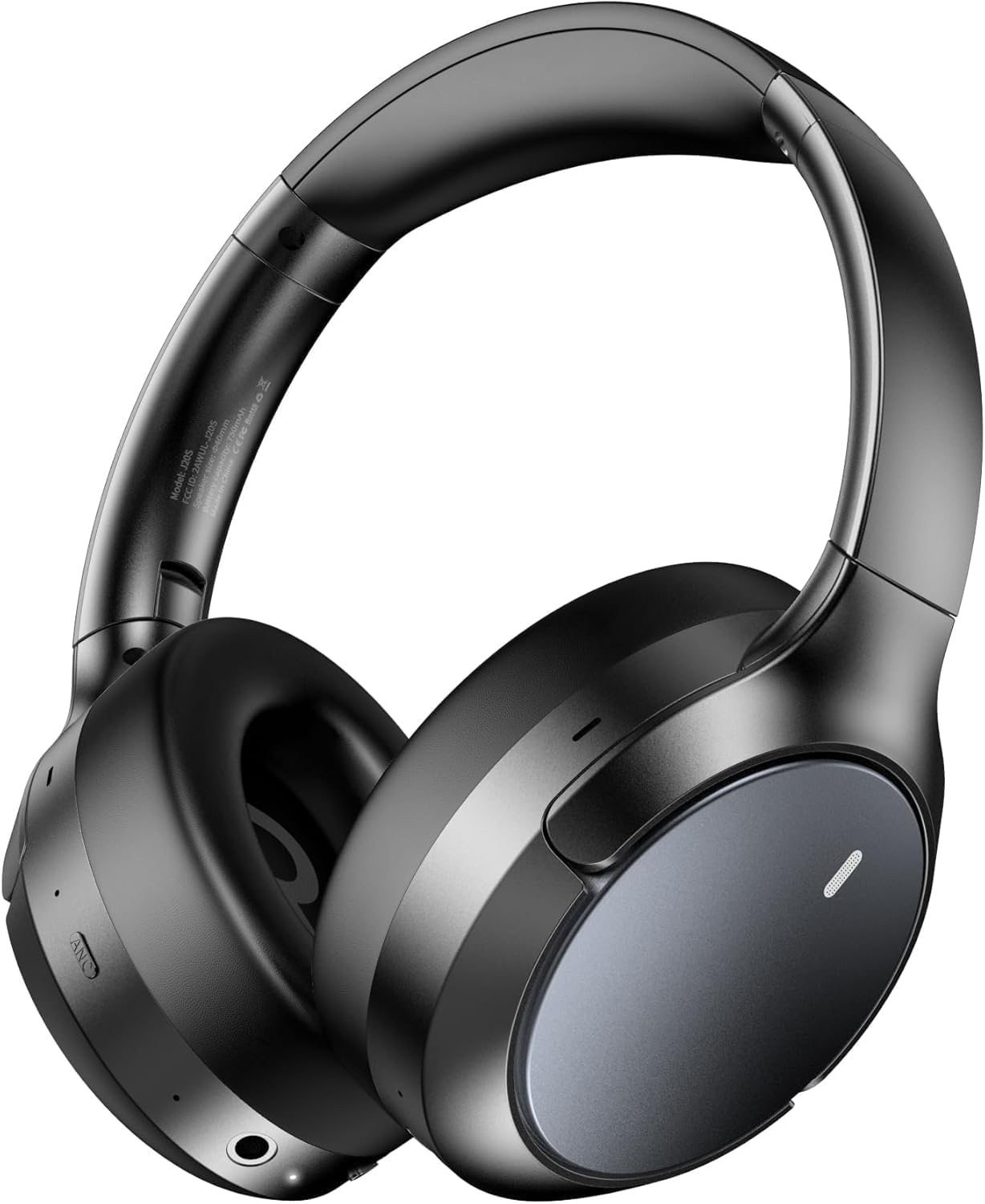 Auriculares inalámbricos ANC híbridos sobre la oreja, tiempo de rep...