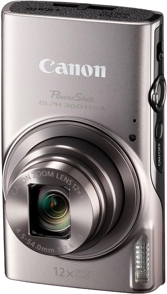 Canon PowerShot ELPH 360 HS A Cámara Digital (Plata) | Sensor CMOS...