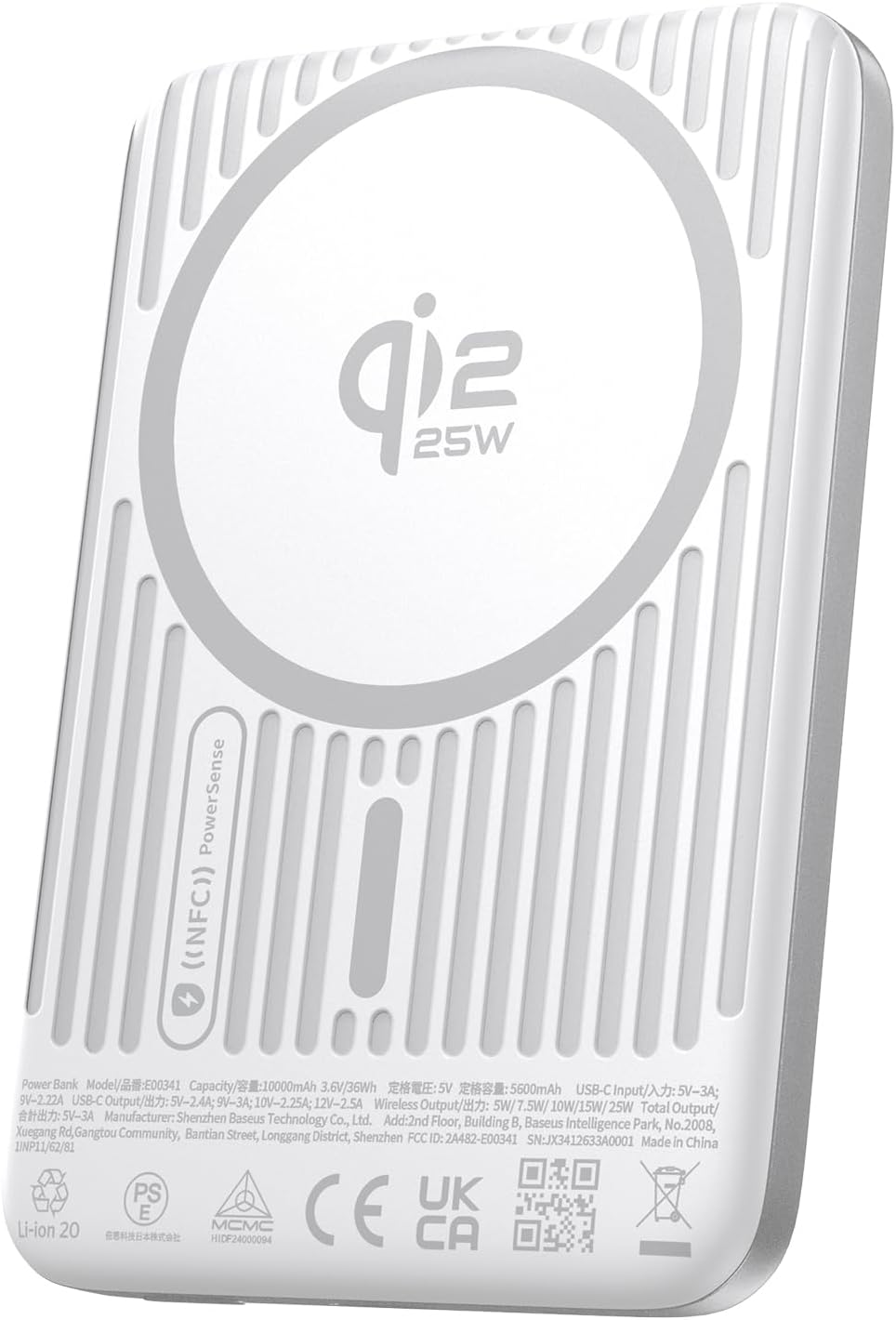 Baseus Picogo AM71 Ultra Slim 10000mAh Qi2.2 Power Bank, cargador p...