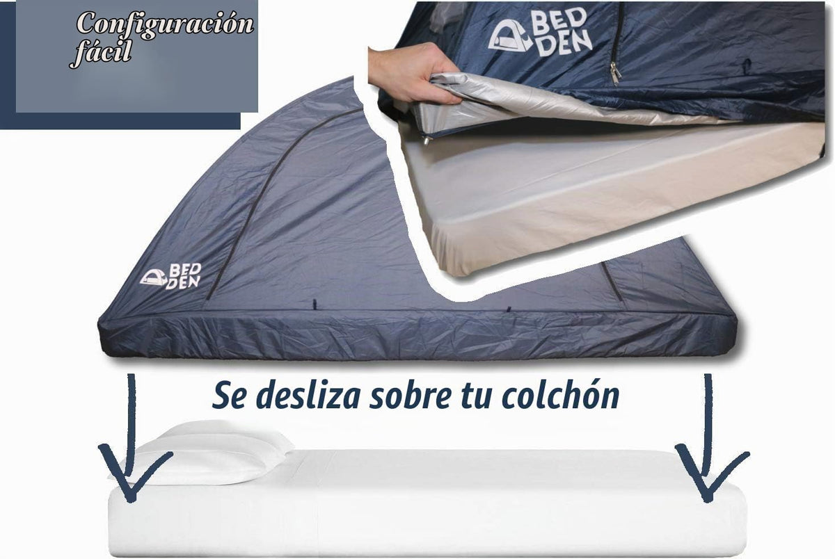 Bed Den - Toldo plegable de privacidad para cama individual XL (79....