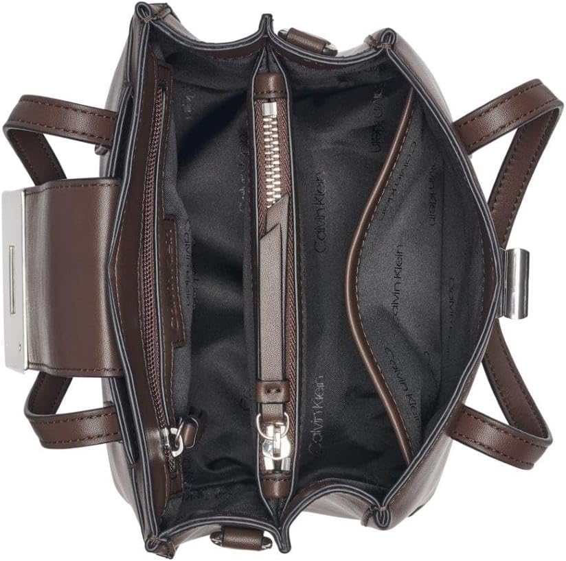Calvin Klein Saige - Body cruzado con triple compartimento, Java, t...