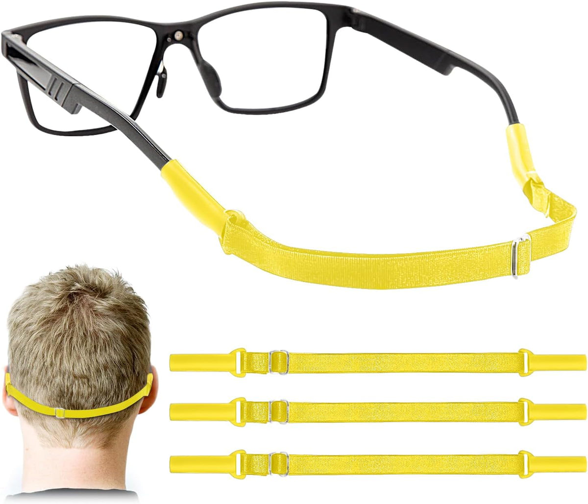 Enenfly Correas ajustables para gafas, paquete de 3 retenedores de...