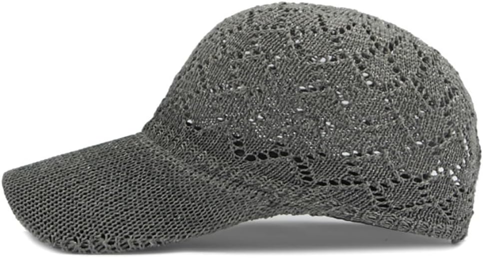 FASHIXD Gorra de béisbol de malla tejida de verano para mujer, somb...