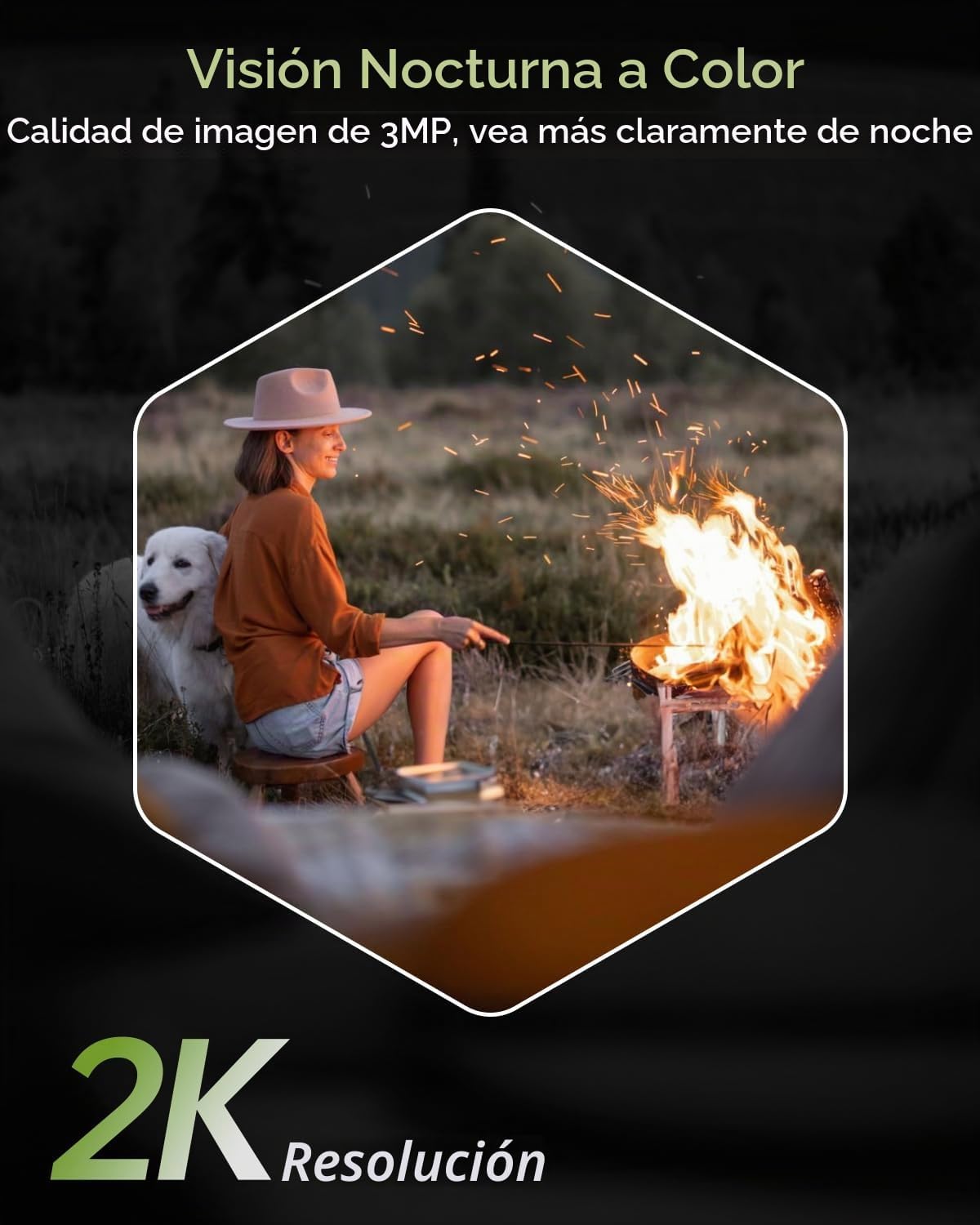 TIEJUS 2K cámaras de seguridad solares inalámbricas al aire libre 3...