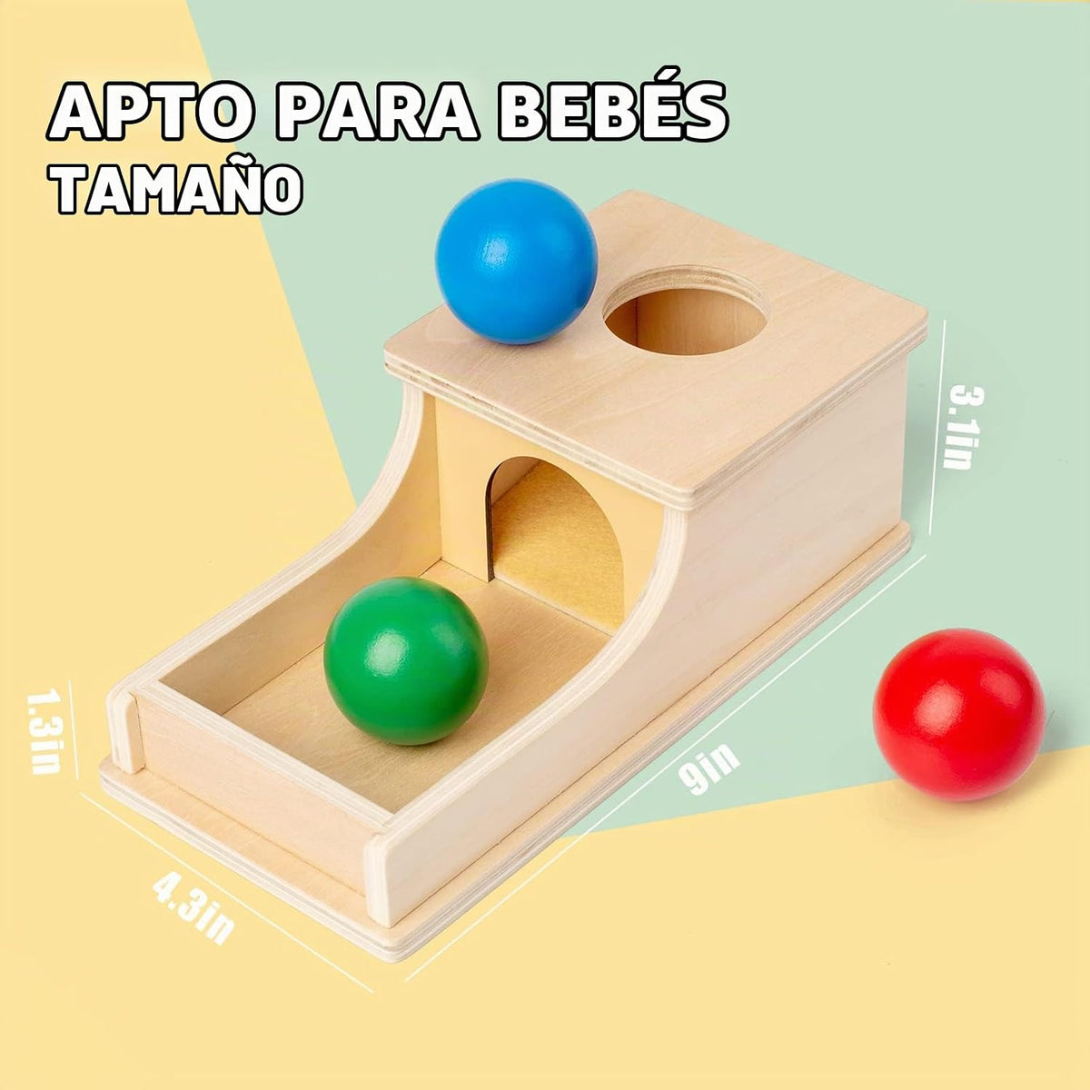 Busy edition Montessori Toys Caja de objetos de permanencia con son...