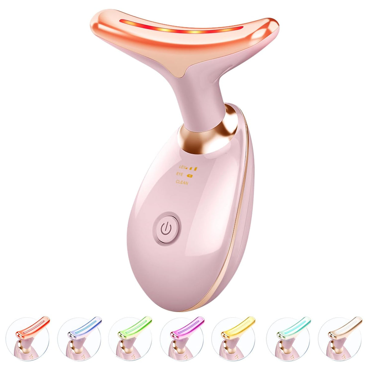 Jobazok Terapia de luz roja para cara y cuello, herramienta de masa...