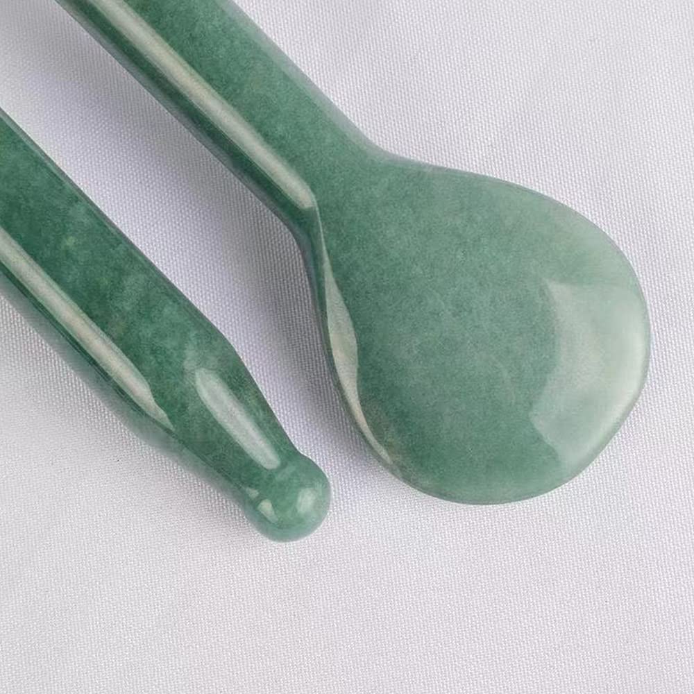 TOP SEWING Jade Gua Sha Herramientas de Masaje Herramienta Facial N...