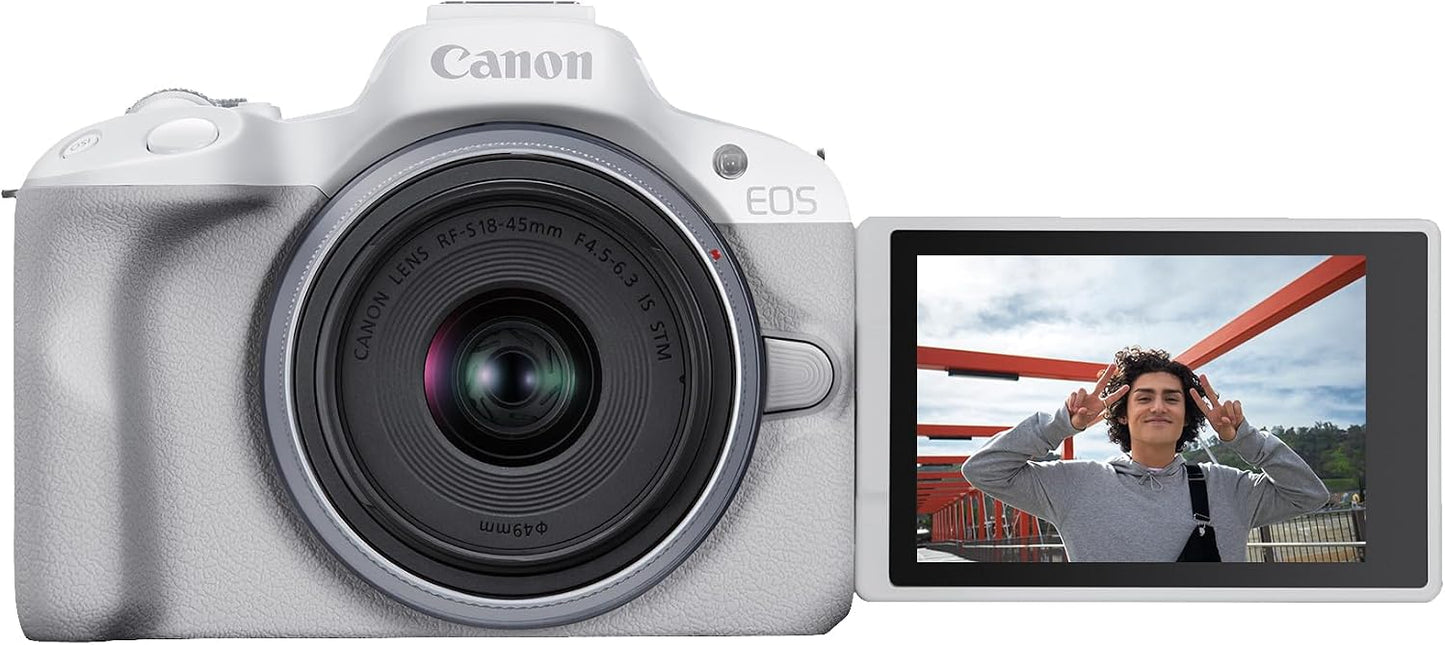 Kit de cámara sin espejo Canon EOS R50 RF-S18-45mm F4.5-6.3 IS STM,...