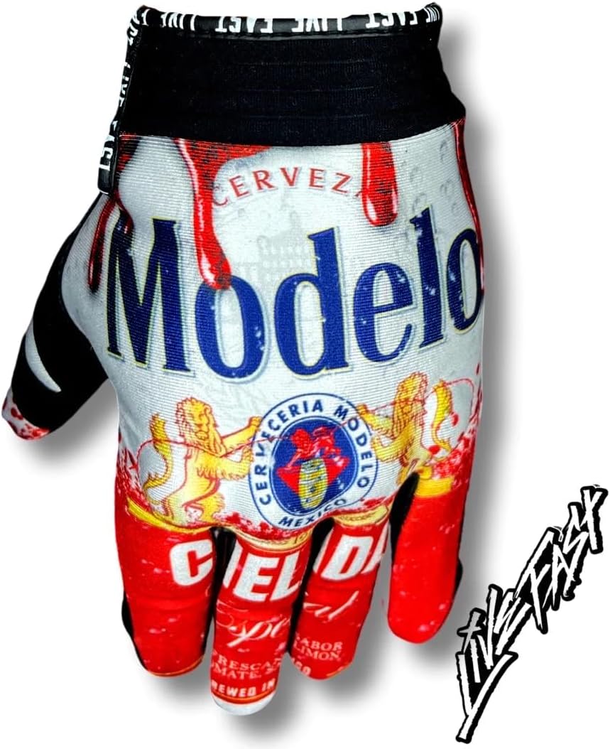 Live Fast Guantes de moto Modelo Toxico