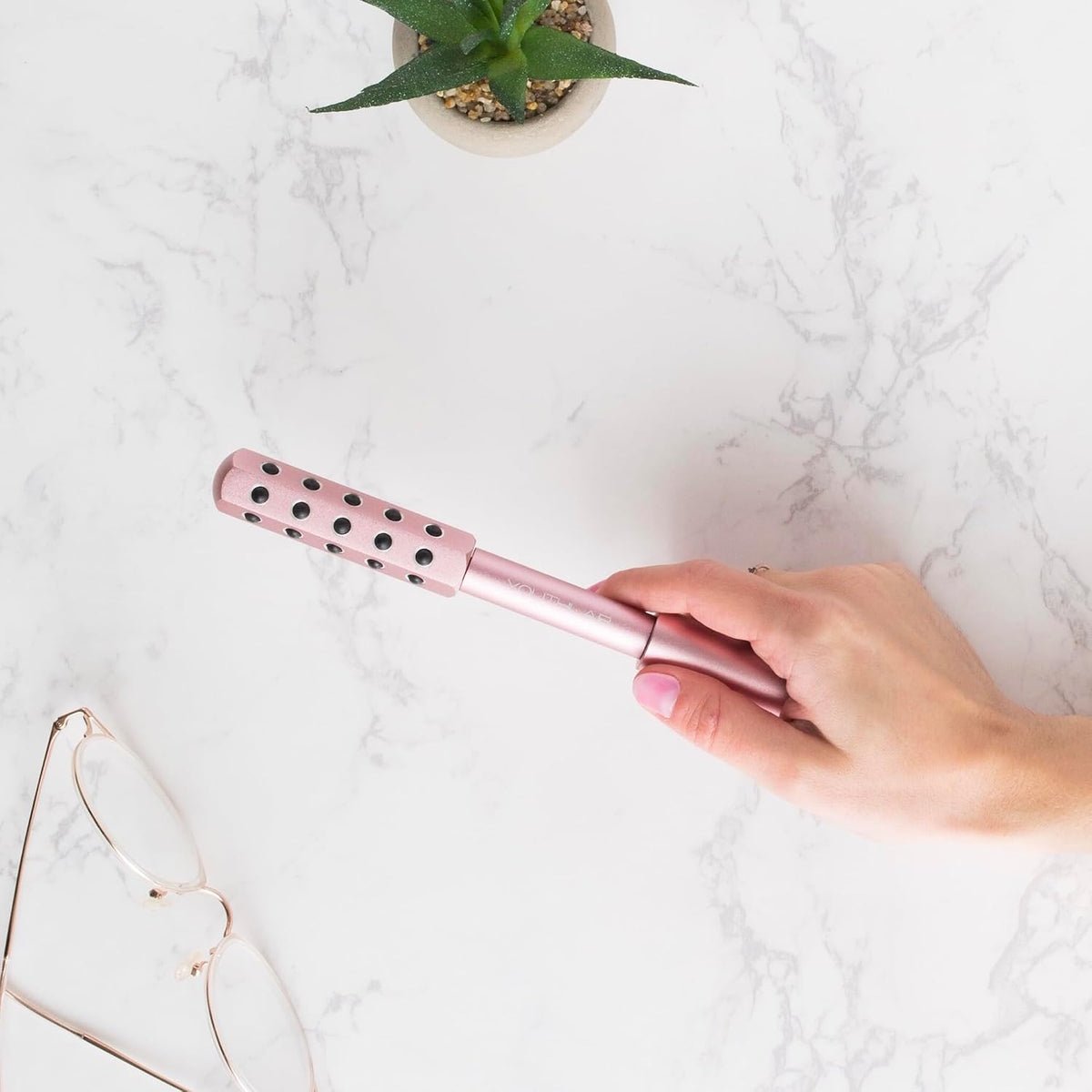 YOUTHLUX Radiance Roller \u2013 Herramienta de masaje facial de pie...