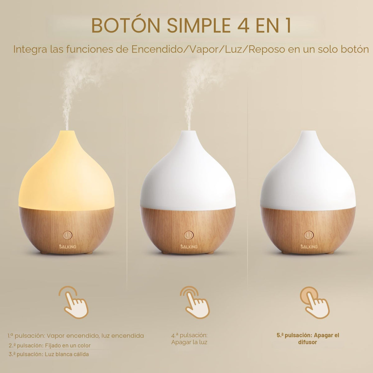 SALKING Difusor de aceite esencial con aceite de fragancia de hotel...