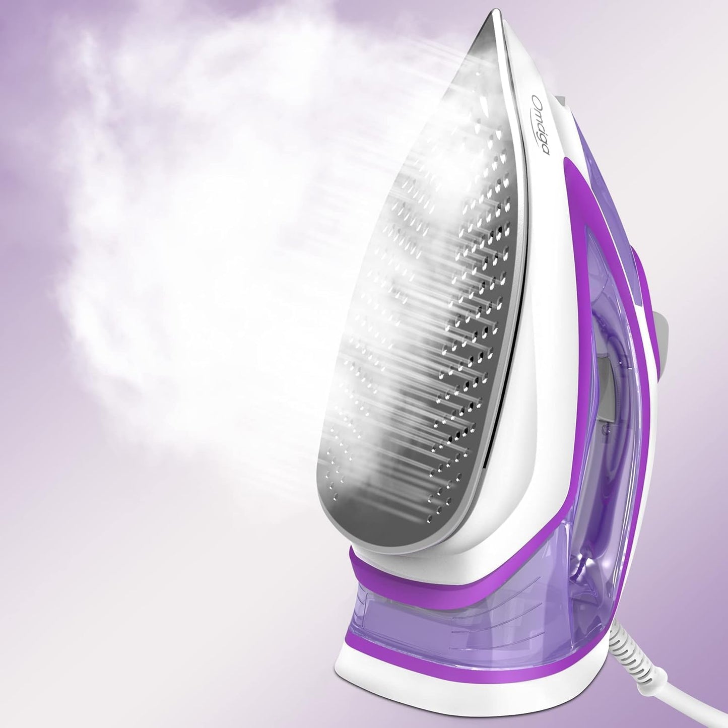 OMAIGA Plancha de vapor para ropa, plancha de 1750 W con calentamie...