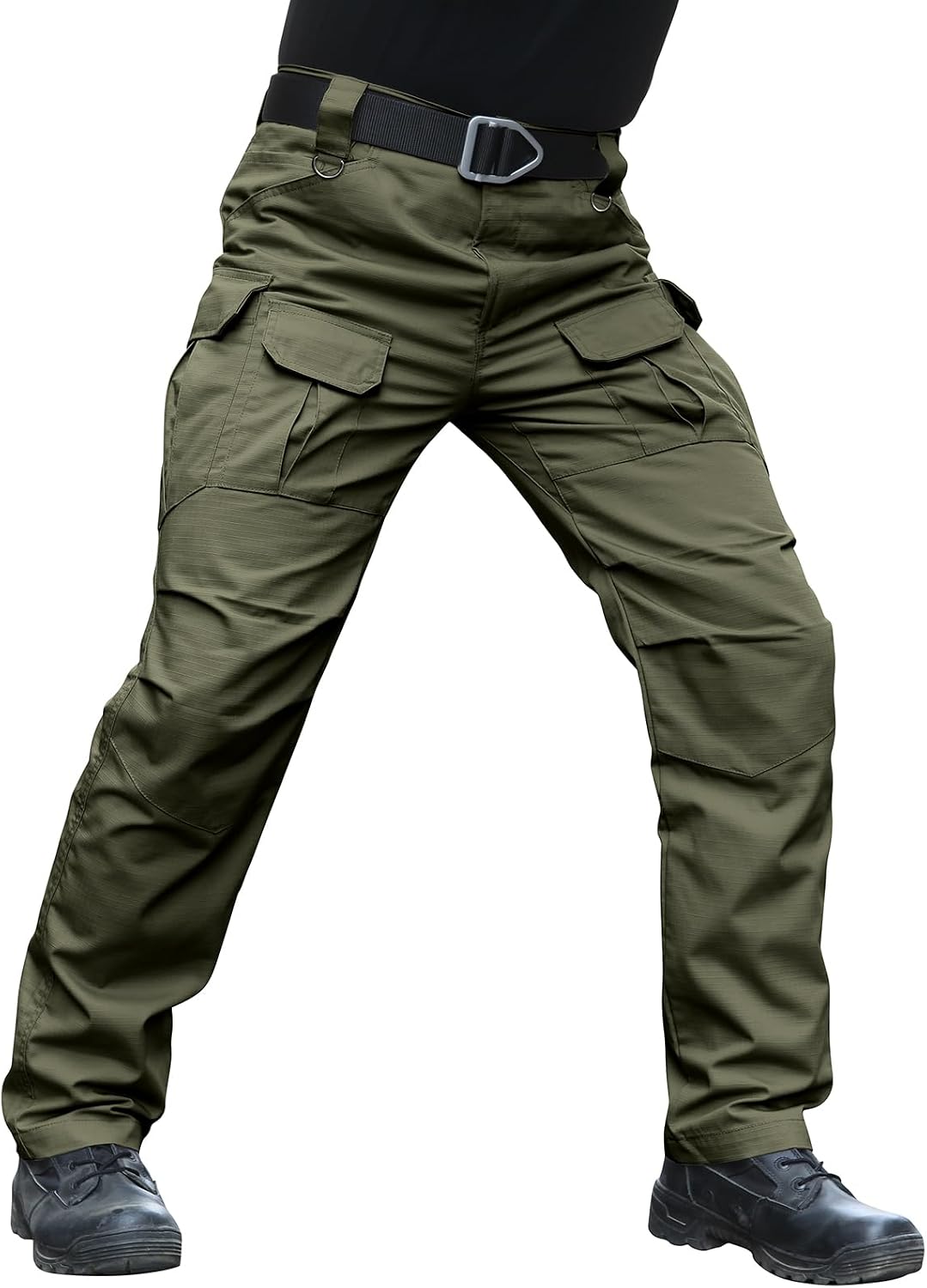 Hiwise Pantalones tácticos elásticos para hombre, resistentes al ag...