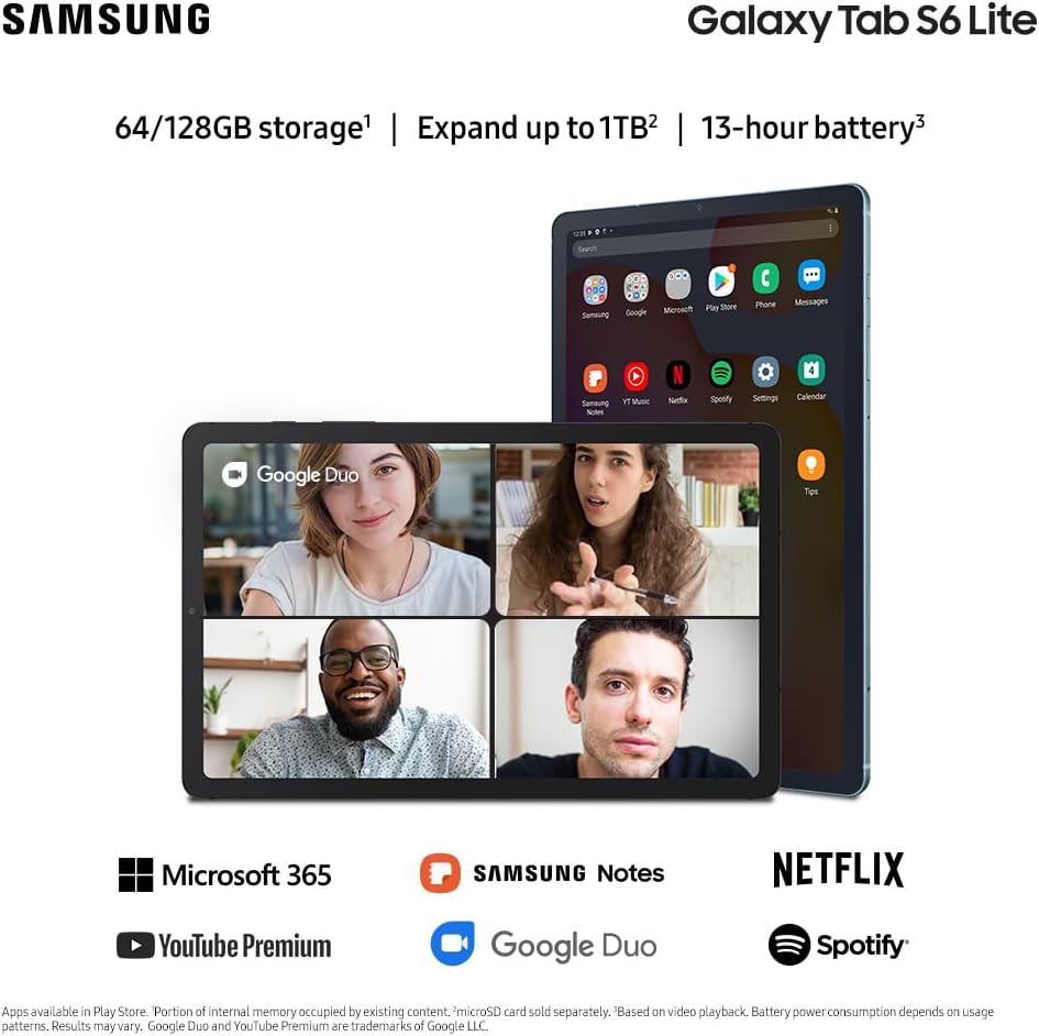 SAMSUNG Galaxy Tab S6 Lite - Tablet Android de 10.4 pulgadas y 64 G...