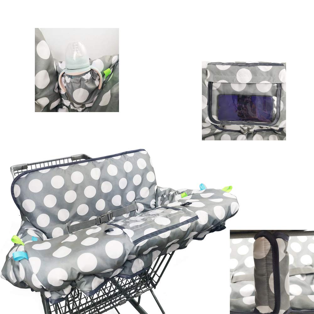 Funda para carrito de compras para bebé, funda de silla alta para n...