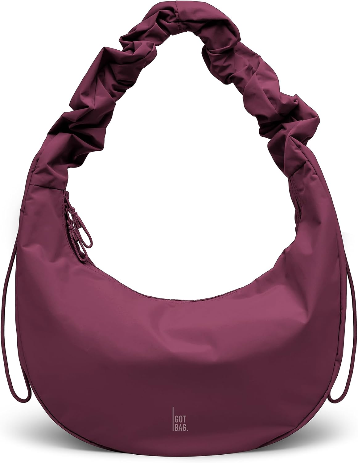 GOT BAG Moon Bag Ruffle | Elegante bolso de hombro con correa ajust...