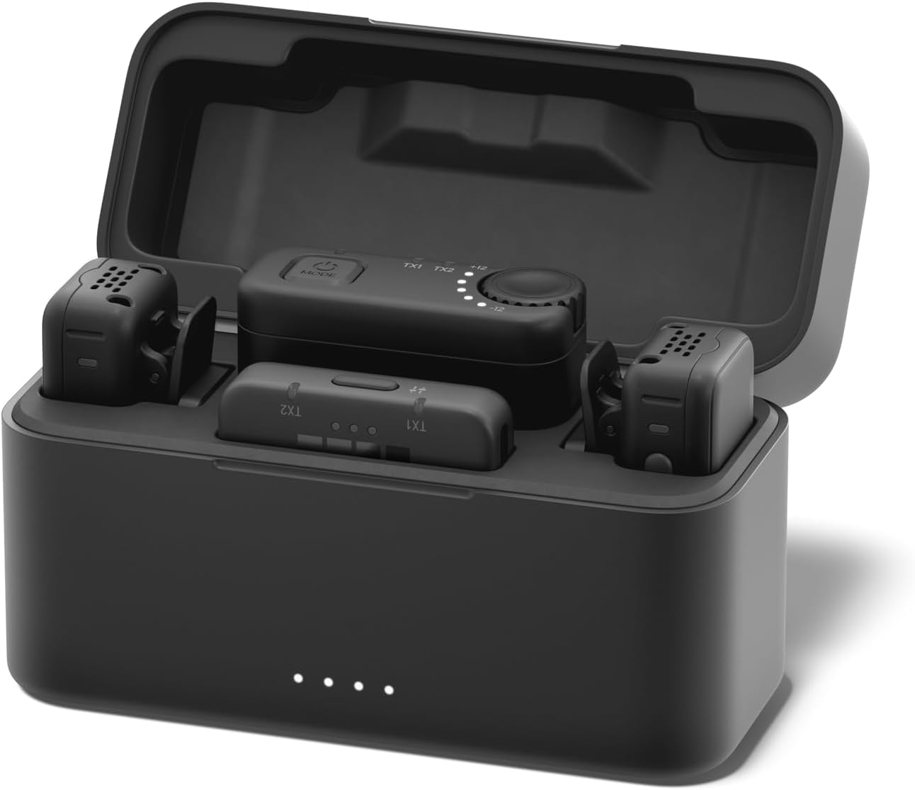 GoPro Kit completo de micrófono inalámbrico (2 TX, 2 RX, estuche de...