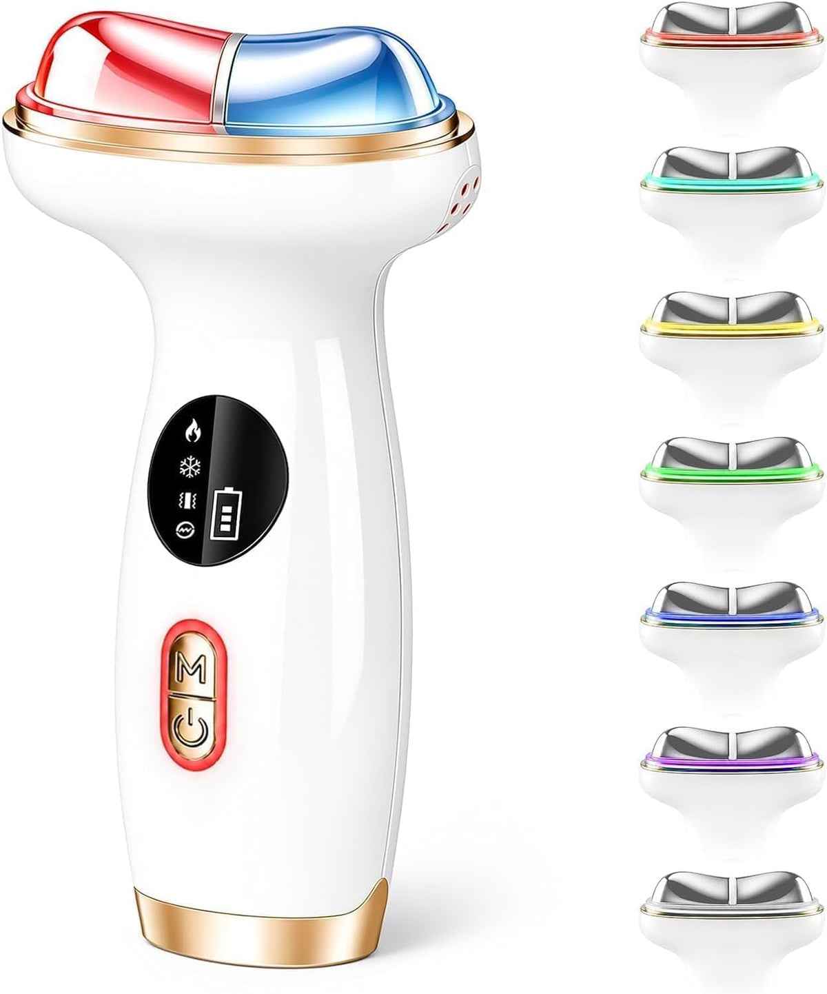 Lalovin Herramienta eléctrica 7 en 1 Gua Sha para esculpir cara frí...