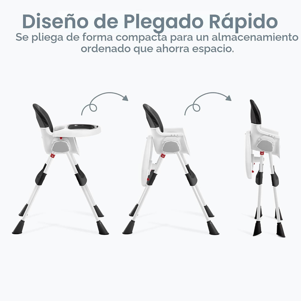 Dream On Me TableTalk - Silla alta convertible 2 en 1, arnés de 5 p...