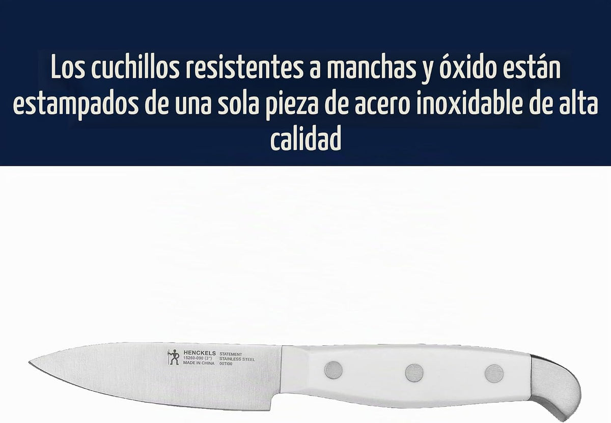 Henckels Statement - Juego de cuchillos de 15 piezas, afilado para...