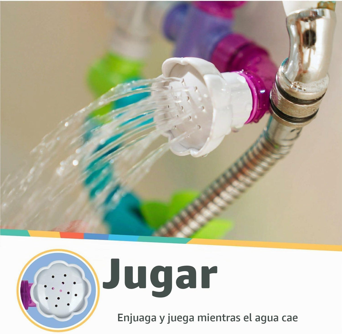 Nuby Wacky Waterworks Pipes - Juguete de baño para bebé con caracte...