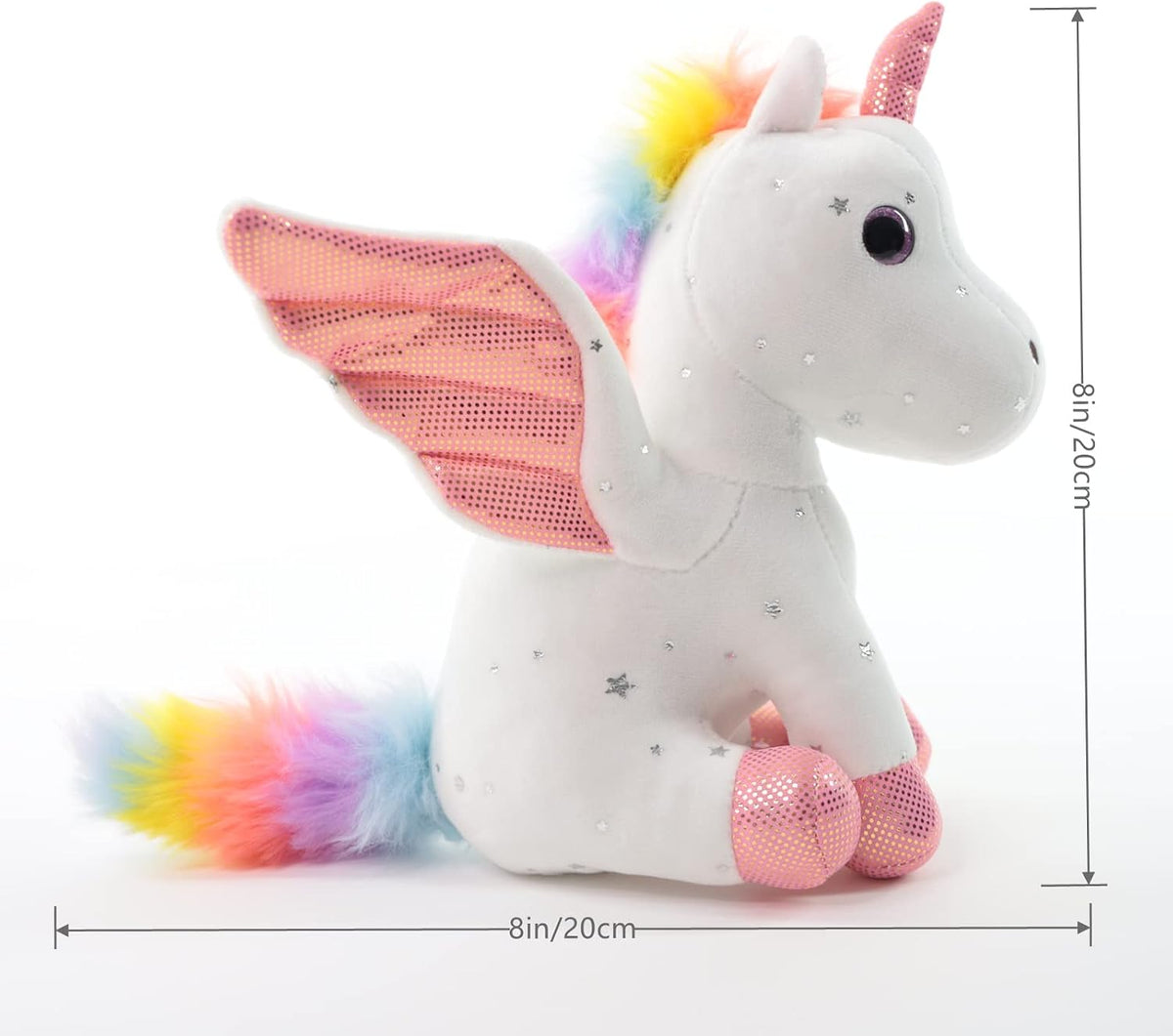 Sew Butiful Animal de peluche de unicornio de 8 pulgadas - Lindo ju...