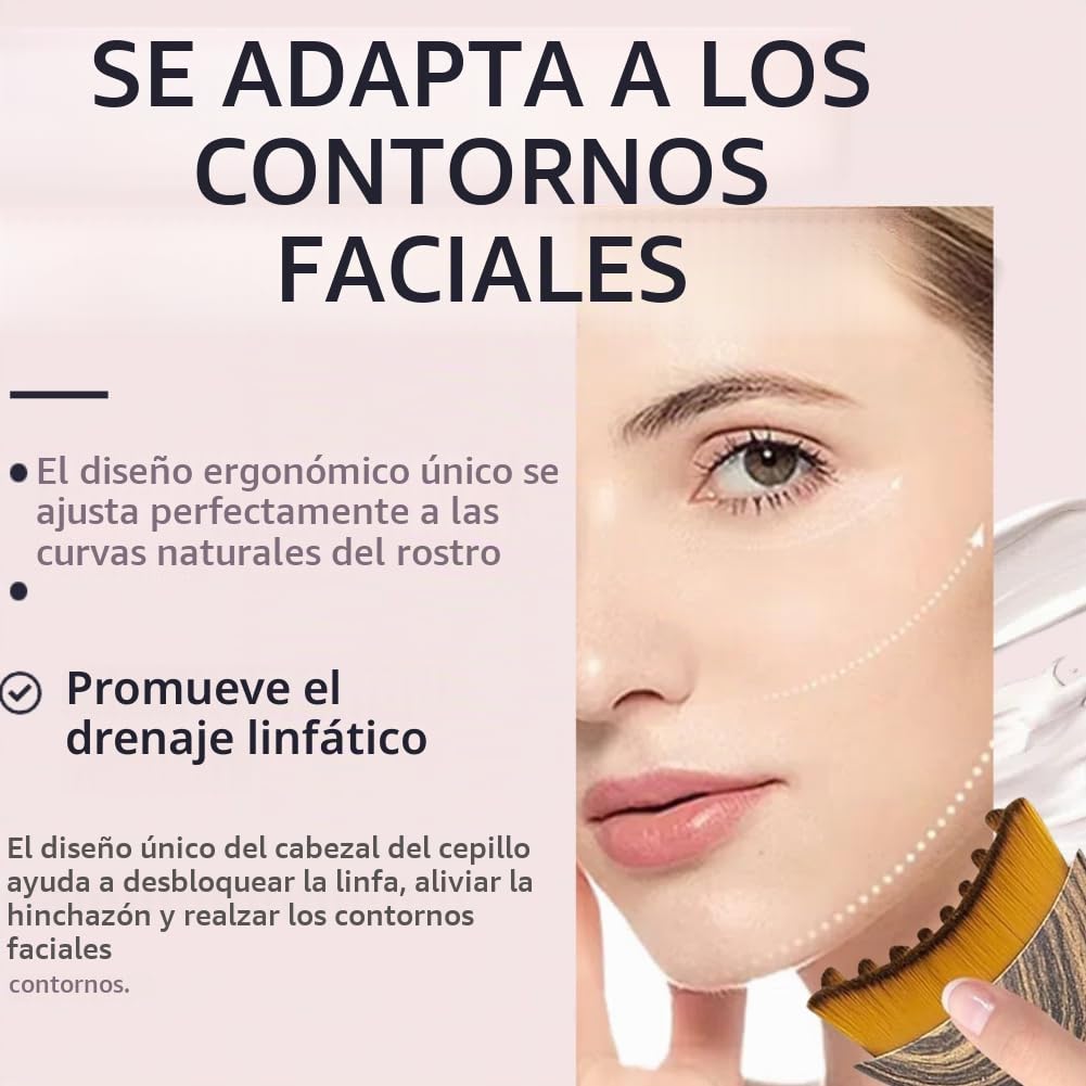 1\/2 PZS Cepillo Linfático de Contorno Facial para Esculpir \u2013...