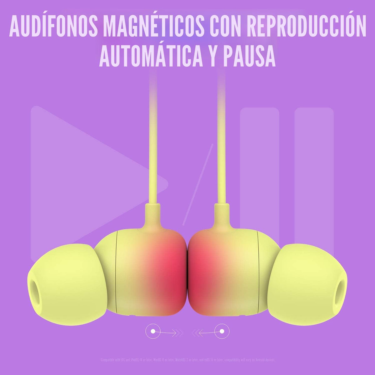 Beats Flex - Auriculares inalámbricos Apple W1, auriculares magnéti...