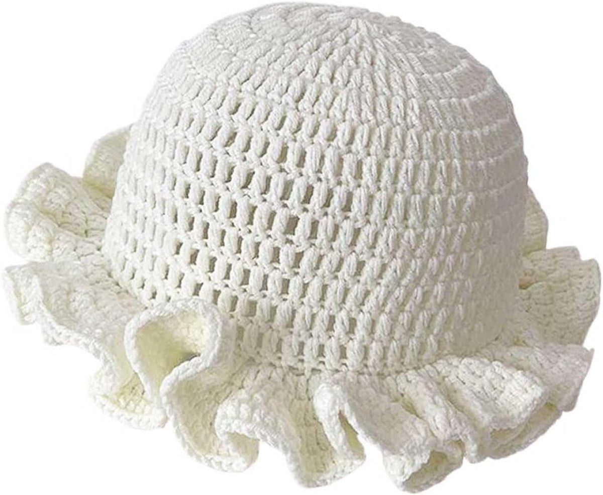 Ahouws Sombrero de Crochet para Mujeres, Gorra de Cubo a la Moda, G...