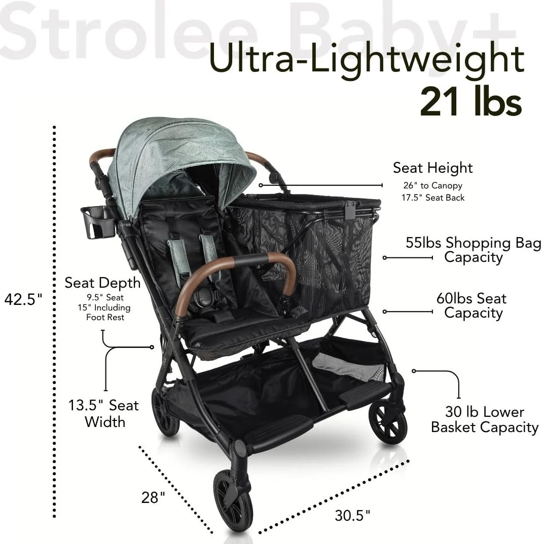 Strolee Baby+ v2 - Cochecito multiusos para bebés y niños pequeños...