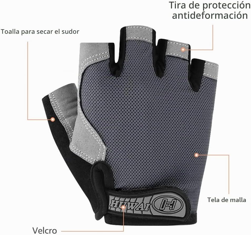 Accmor Guantes de ciclismo para hombres y mujeres, guantes de cicli...