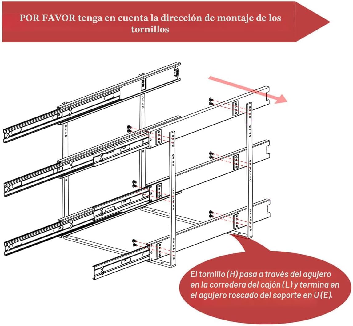 OCG Cajón extraíble de 14 pulgadas de ancho x 21 pulgadas de profun...